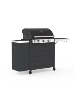 BARBECUE A GAS BARBECOOK "STELLA" CON VANO SEPARATO PORTABOMBOLA E TELO DI COPERTURA IN OMAGGIO 3 BRUCIATORI