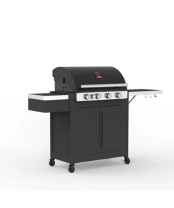 BARBECUE A GAS BARBERCOOK "STELLA" CON BRUCIATORE LATERALE A INFRAROSSI E TELO DI COPERTURA IN OMAGGIO 5 BRUCIATORI