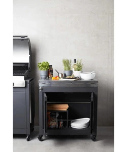 ARMADIO CON PIANO DA LAVORO PER BARBECUE BARBECOOK "BUDDY" IN ACCIAIO INOX, 84X46X90 CM