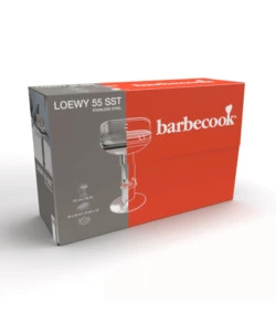 BARBECUE A CARBONELLA BARBECOOK "LOEWY 55" IN ACCIAIO INOX 55X33 CM