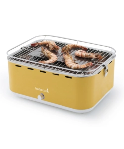 BARBECUE A CARBONELLA PORTATILE DA TAVOLO BARBECOOK "CARLO" GIALLO 38,5X28,5 CM