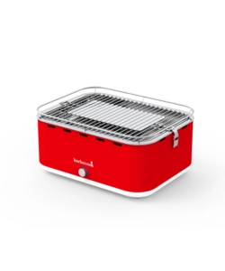 BARBECUE A CARBONELLA PORTATILE DA TAVOLO BARBECOOK "CARLO" ROSSO 38,5X28,5 CM