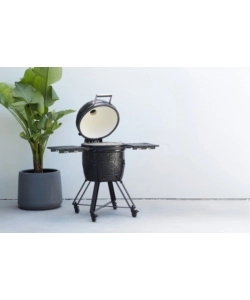 BARBECUE A CARBONELLA BARBECOOK "KAMAL 2.0" IN CERAMICA NERO CON GRIGLIA 46 CM