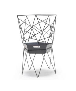 BRACIERE PER LEGNA BARBECOOK "SIERRA" IN ACCIAIO NERO, DIAMETRO 45 CM