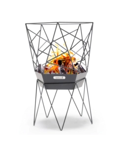 BRACIERE PER LEGNA BARBECOOK "SIERRA" IN ACCIAIO NERO, DIAMETRO 45 CM