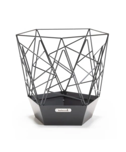 BRACIERE PER LEGNA BARBECOOK "SIERRA" IN ACCIAIO NERO, DIAMETRO 45 CM