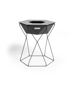 BARBECUE A LEGNA BARBECOOK "RILA" IN ACCIAIO NERO, DIAMETRO 75 CM