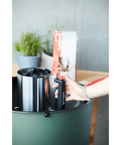 CIMINIERA DI ACCENSIONE PER CARBONE E CARBONELLA BARBECOOK IN ACCIAIO INOX, DIAMETRO 16,5 CM