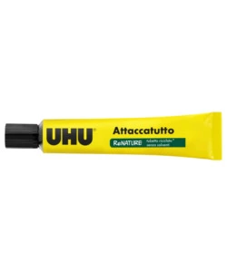 ATTACCATUTTO SENZA SOLVENTI UHU TRASPARENTE, 20 GR