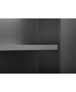LIBRERIA 3 RIPIANI E 3 CASSETTI GRIGIO E QUERCIA, 68,6X41,6X190 CM