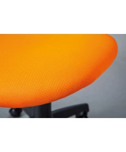 SEDIA UFFICIO TESSUTO ARANCIONE E GIALLO, 52X56X94-103,5 CM