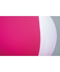 SEDIA UFFICIO IN TESSUTO LAMPONE E BIANCO, 52X56X94-103,5 CM