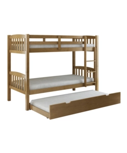LETTO A CASTELLO BELLAHOME "TOLOSA" IN PINO MASSELLO MIELE 201,5X97,5X156 CM