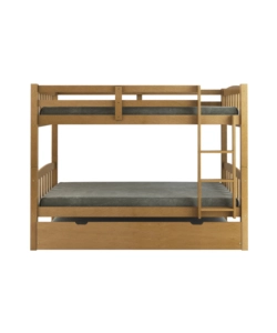 LETTO A CASTELLO BELLAHOME "TOLOSA" IN PINO MASSELLO MIELE 201,5X97,5X156 CM