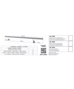CORRIMANO TONDO IN ACCIAIO INOX AISI 316 LUCIDO DA 2 METRI - KIT COMPLETO CON ANCORAGGIO