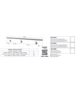 CORRIMANO TONDO IN ACCIAIO INOX AISI 316 LUCIDO DA 3 METRI - KIT COMPLETO CON ANCORAGGIO