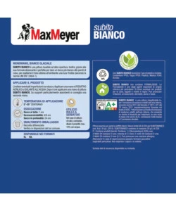 PITTURA MURALE LAVABILE SUBITO BIANCO A+ AD ALTA COPERTURA, 4 LITRI - MAX MEYER
