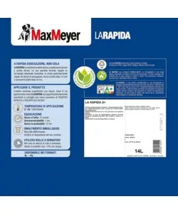 PITTURA PER INTERNI CON ASCIUGATURA RAPIDA IN 1 ORA, 14 LITRI - MAX MEYER