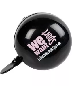 CAMPANELLO PER BICICLETTA GAZZETTA DELLO SPORT NERO, DIAMETRO 60 MM