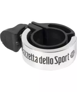 CAMPANELLO PER BICICLETTA GAZZETTA DELLO SPORT SILVER, DIAMETRO 22,2 CM