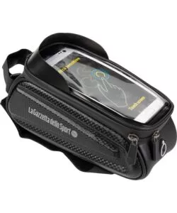 BORSA PER BICICLETTA GAZZETTA DELLO SPORT "CRONO" IDROREPELLENTE, 11X13X24 CM