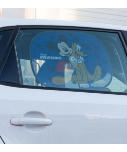 COPPIA TENDINE AUTO LATERALI "DISNEY MICKEY MOUSE" 44X35 CM