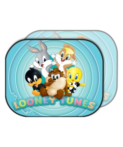 COPPIA TENDINE AUTO LATERALI "LOONEY TUNES" 44X35 CM