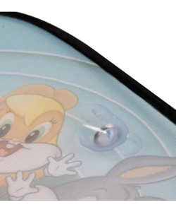 COPPIA TENDINE AUTO LATERALI "LOONEY TUNES" 44X35 CM