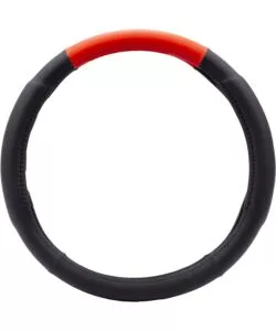 COPRIVOLANTE UNIVERSALE PER AUTO SPARCO NERO E ROSSO