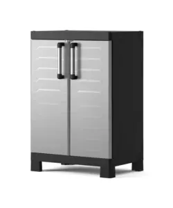 ARMADIO BASSO KETER "DETROIT"  IN RESINA GRIGIO 65X45X97 CM