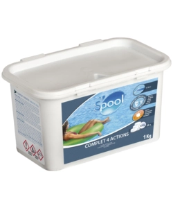 TRATTAMENTO 4 AZIONI PER PISCINE GRE TAVOLETTE DA 250 GR 1 KG