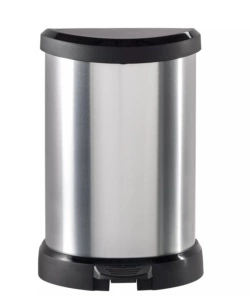 PATTUMIERA DECO CROMO CON PEDALE, 15L