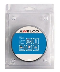 FILO PER SALDATURA IN ACCIAIO PER SALDATRICI MIG A GAS 4 BOBINE DIAMETRO 100 MM CON FILO DA 0,8 MM - AWELCO