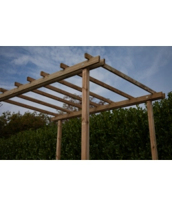 PERGOLA AUTOPORTANTE DA ESTERNO IN LEGNO, 240X240 CM
