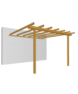 PERGOLA ADDOSSATA DA ESTERNO IN LEGNO, 240X300 CM