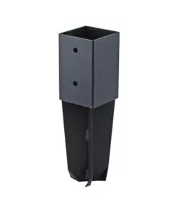 SUPPORTO VERTICALE PER ANCORAGGIO A TERRA ANTRACITE, 71X71 MM - SUKI
