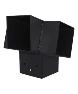 CONNETTORE PLUG-IN PER PALO 9X9 - 4 CONNESSIONI AD ANGOLO 105° - ANTRACITE