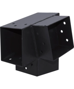 CONNETTORE ANGOLARE PLUG-IN 9x9 - 3 CONNESSIONI ANGOLO DESTRO 75° - ANTRACITE