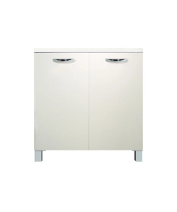 BASE CUCINA CON RIPIANO E 2 ANTE BIANCO "EASY", 80 CM