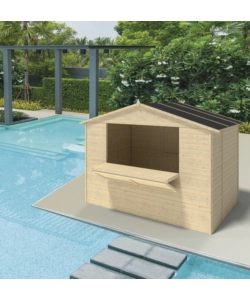 CHIOSCO IN LEGNO DA ESTERNO "RIO" 310X180X222 CM