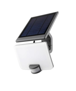 PROIETTORE LED "ULYSSE" ANTRACITE CON PANNELLO SOLARE, 10 W