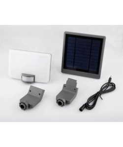 PROIETTORE LED "ULYSSE" ANTRACITE CON PANNELLO SOLARE, 10 W