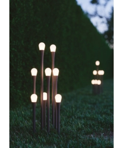 PALO LED "DROP" IN ALLUMINIO H74 CM, 1XG9