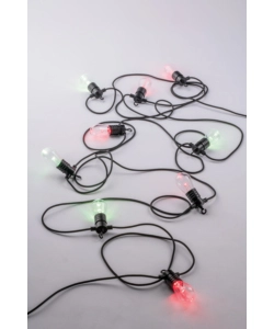 STRINGA LED ELETTRIFICATA "PICNIC" NERA 10M, 5W