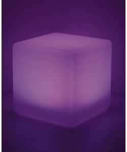 LUME DA GIARDINO SOLARE LED "GECO" BIANCO 40X40X40 CM, 1.5 W