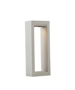 PALETTO "MASAI"  IN CEMENTO BIANCO 51X20X12 CM, 1XR7S