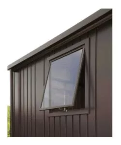 FINESTRA PER CASETTA EUROPA GRIGIO SCURO METALLIZZATO - BIOHORT 43050