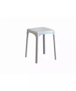 SGABELLO DA BAGNO QUADRATO, BIANCO