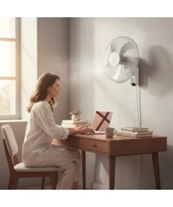 VENTILATORE A PARETE CON 5 PALE E TELECOMANDO - BIMAR VM45