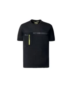 T-SHIRT DA LAVORO U-POWER "CRISTAL BLACK CARBON" NERO TG L
